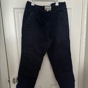 Sun + Stone Navy Cargo Pants Tailored High-Waisted